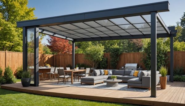 Solutions extérieures sur mesure avec direct abris
