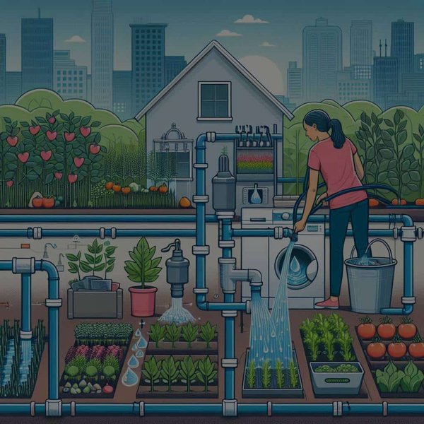 Comment utiliser les eaux grises pour arroser un jardin urbain ?