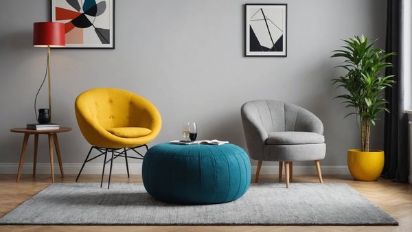 Le pouf salon : confort et modernité pour votre intérieur